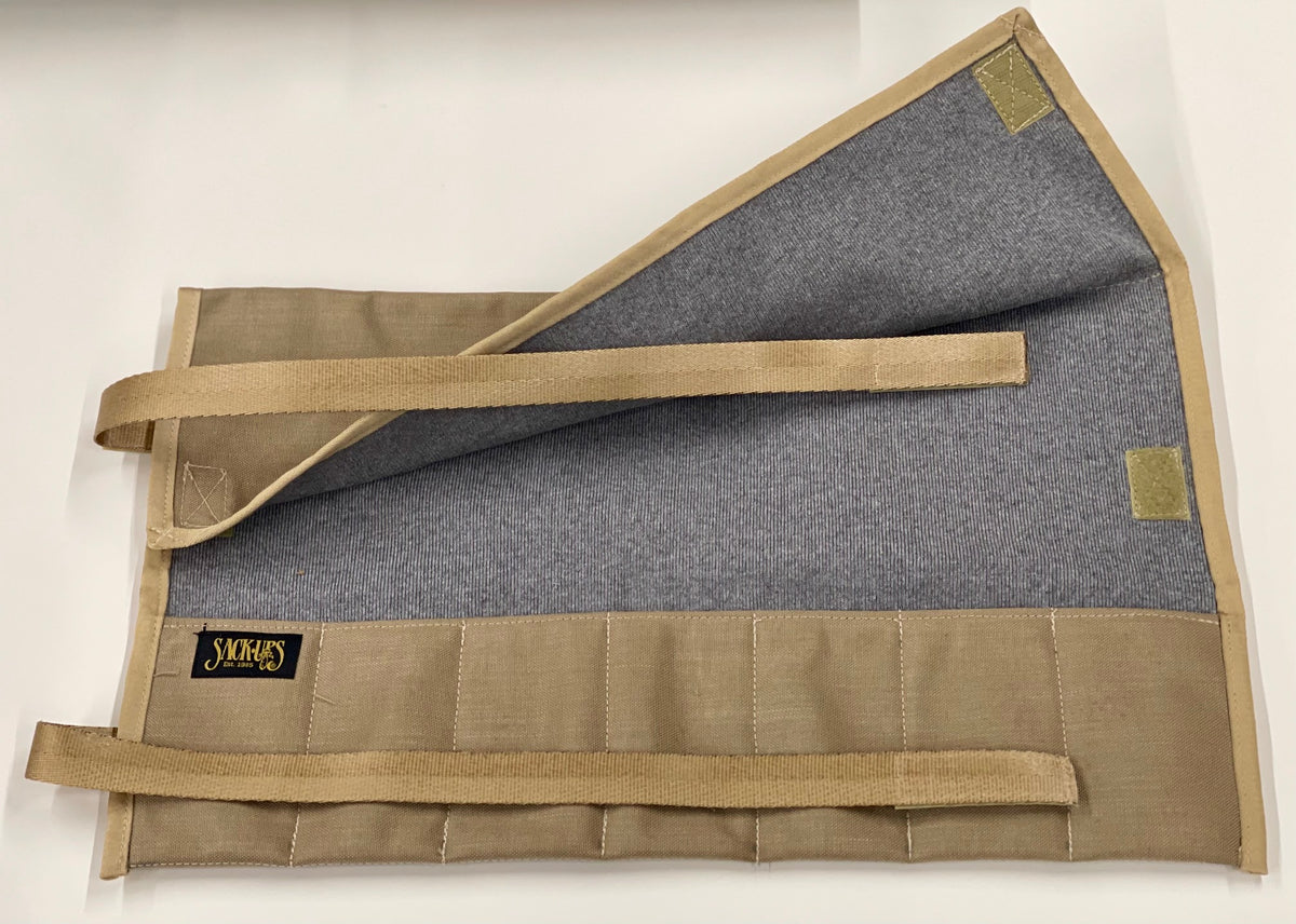 MODEL 580 – 7-Pocket Chisel & Carving Tool Roll (12" x 13")