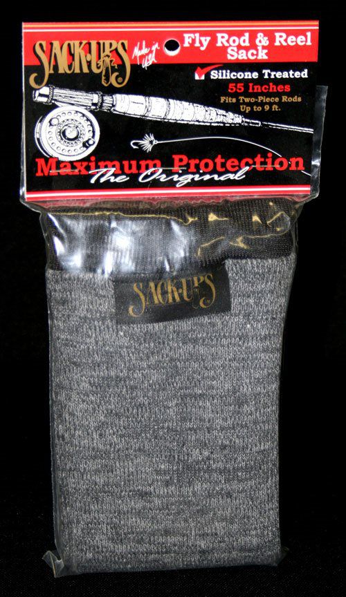 MODEL 518 (51") – Double Pouch Sack for 2-Piece Fly Rods (Gray)